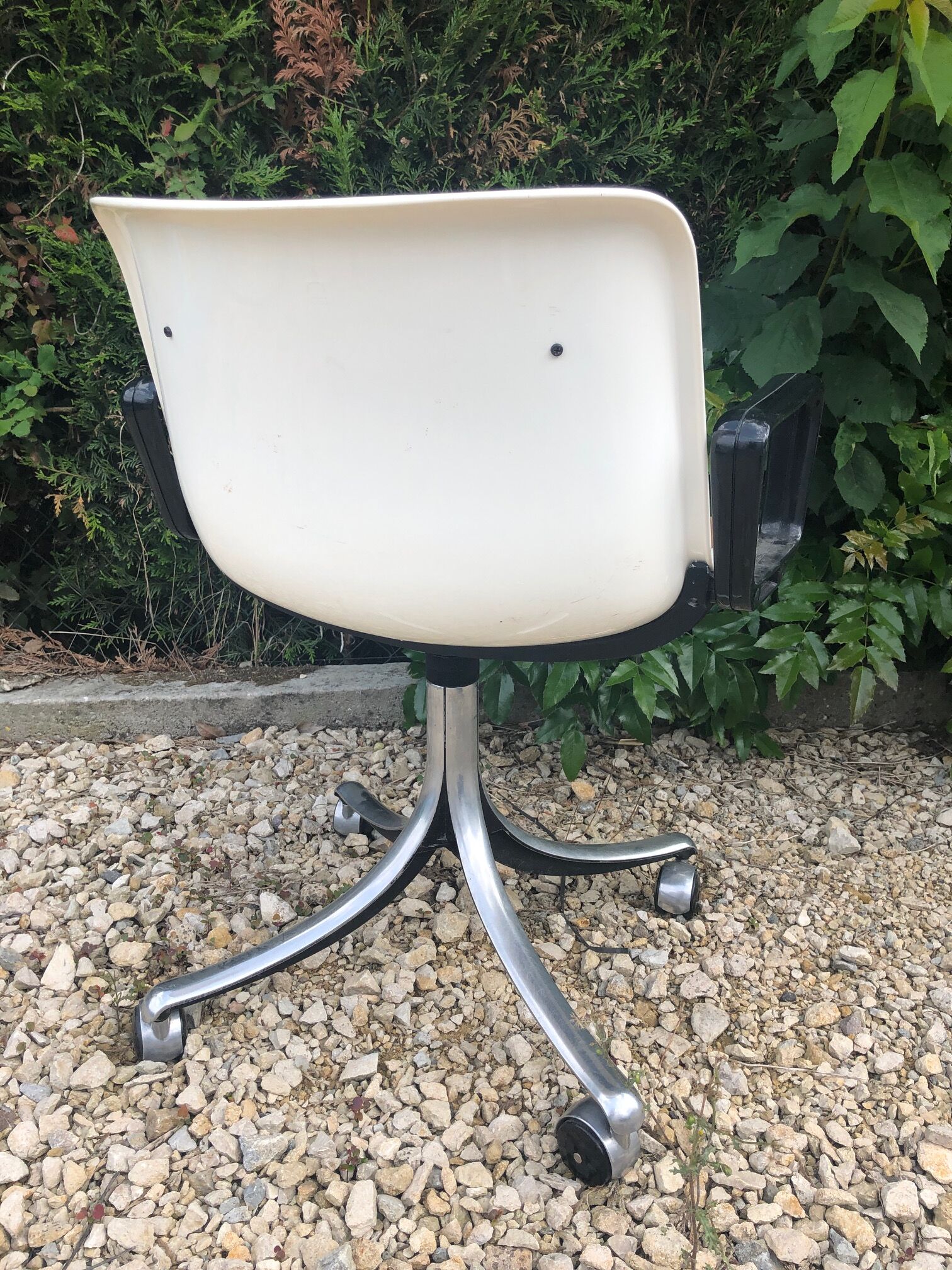 Pair of office chairs Modus Osvaldo Borsani edited by Tecno