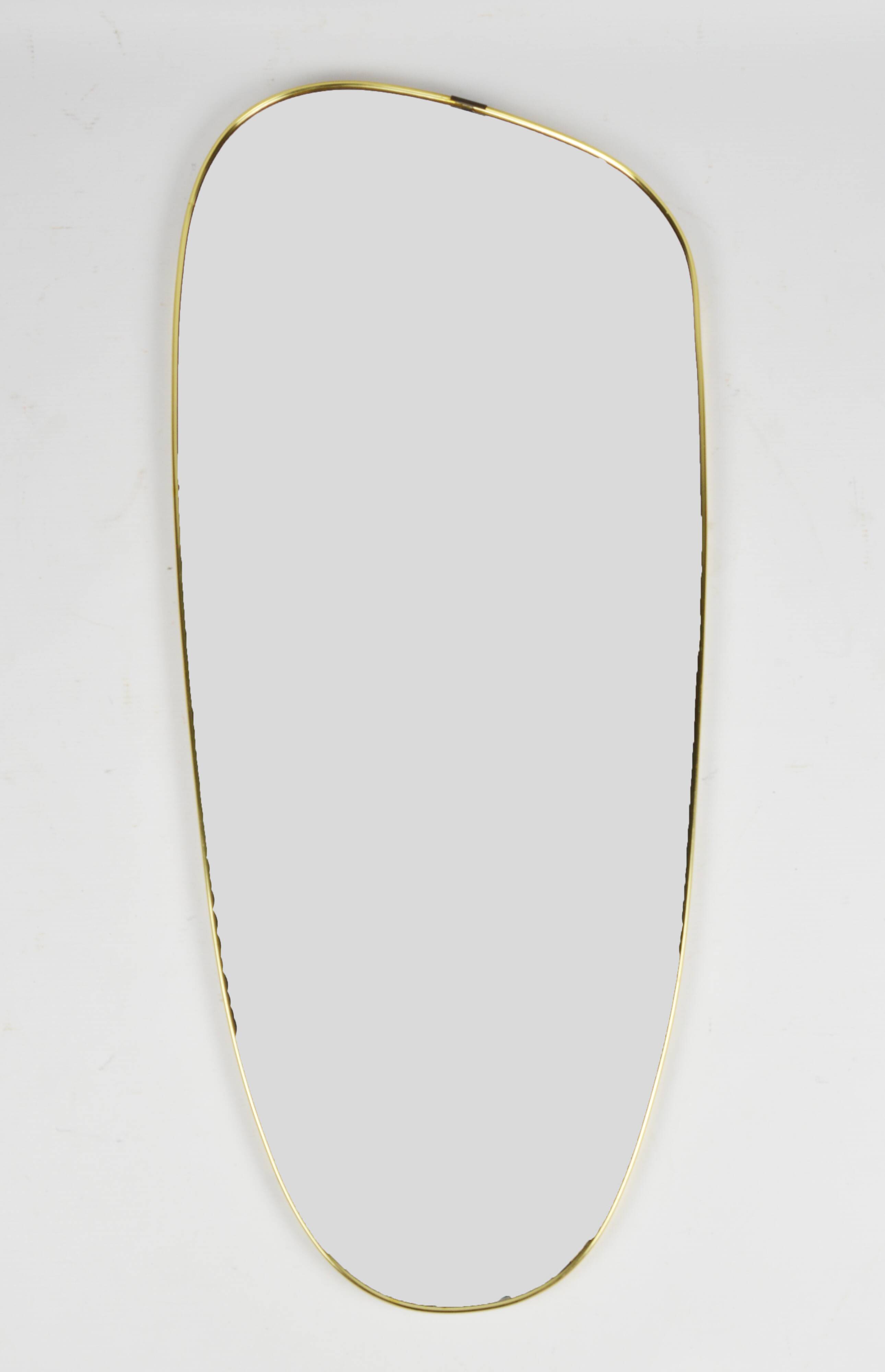 Miroir à cadre doré, années 1970