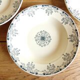 4 hollow plates model "Mignon" Sarreguemines