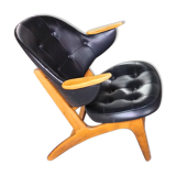 Chair cocktail Danish of Carl Edward Matthes Scandinavian vintage 50-60 years