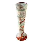 Cornet vase Art Nouveau "Spring" - Legras (St Denis)