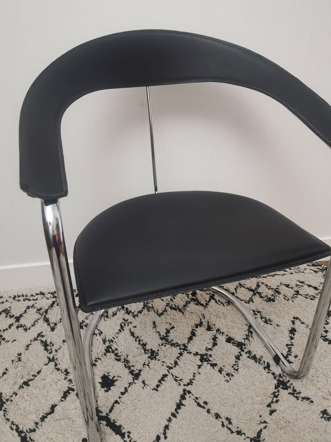 Canasta cantilever chair by Arrben chrome