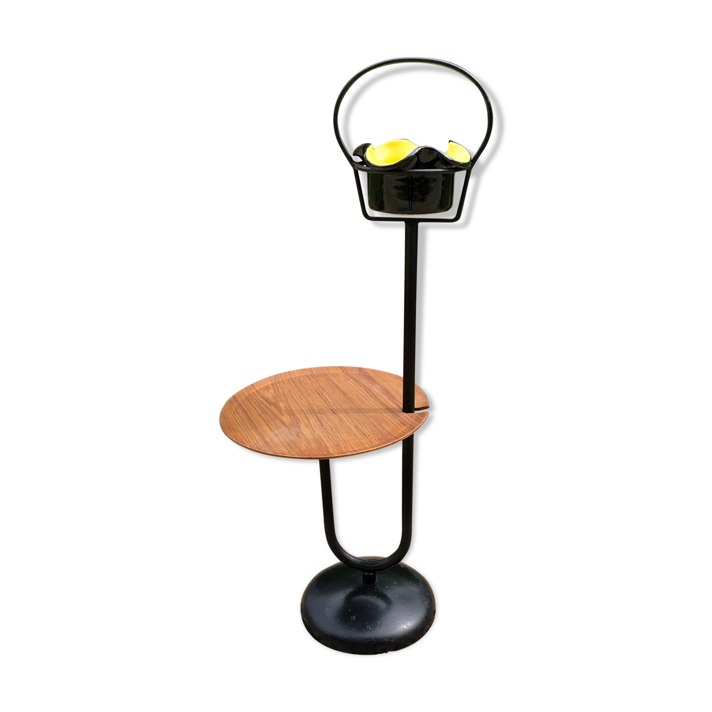 Porte plante métal et Formica