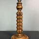 Brutalist Wood Turned Table Lamp in the style of Charles Dudouyt, 1950s