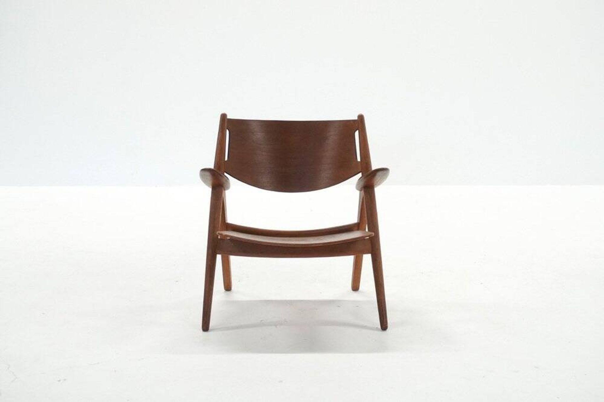 CH28 Sawbuck Lounge Chair by Hans J. Wegner for Carl Hansen, 1960s