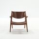 CH28 Sawbuck Lounge Chair by Hans J. Wegner for Carl Hansen, 1960s