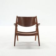 CH28 Sawbuck Lounge Chair by Hans J. Wegner for Carl Hansen, 1960s