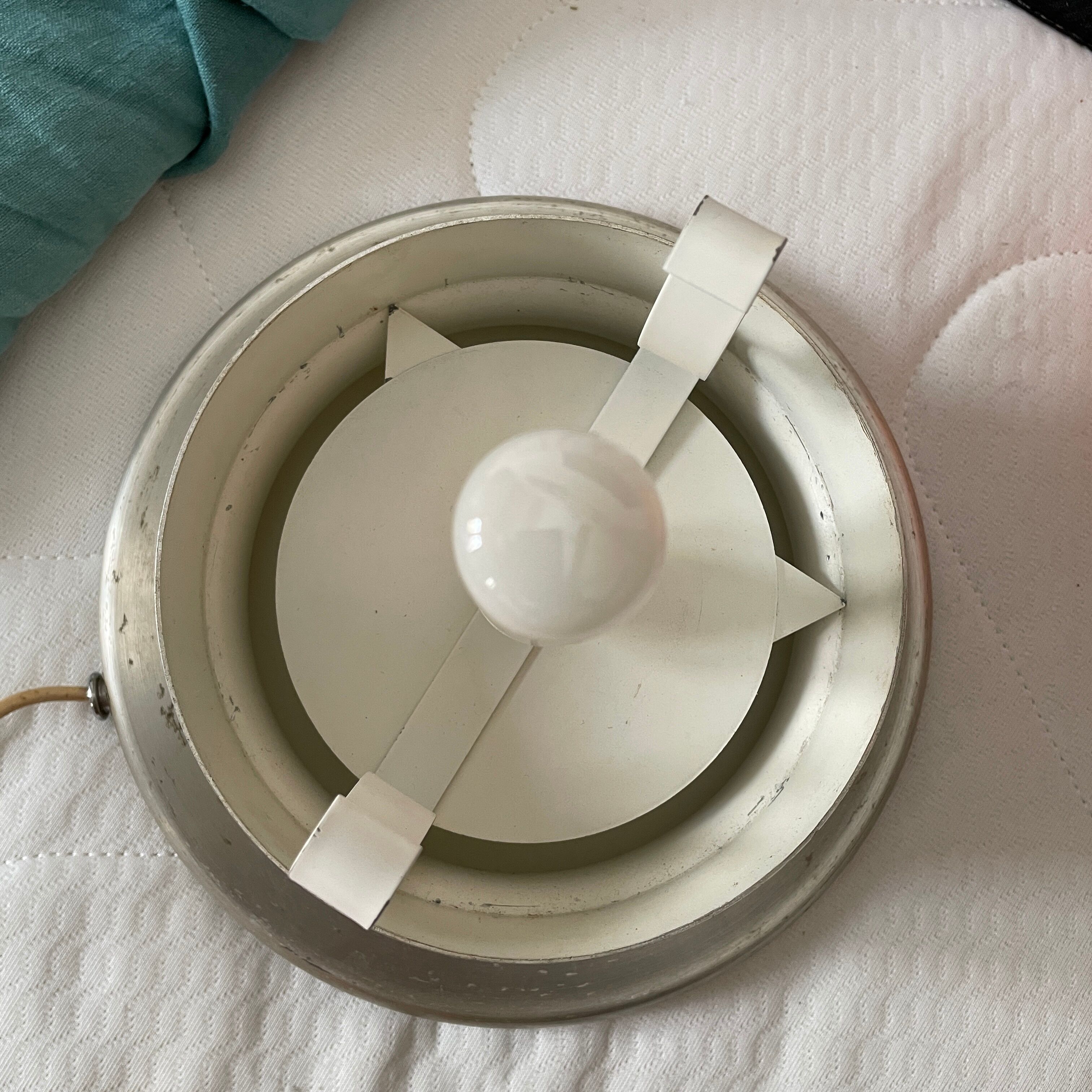 Vintage opaline design lamp 1970 70 space age