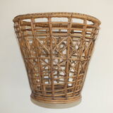 Rattan wastepaper basket