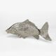 Silver metal fish napkin holder