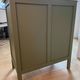Art Deco chest of drawers - woody green - gold handles