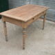 Table de ferme cuisine décapé 131cm