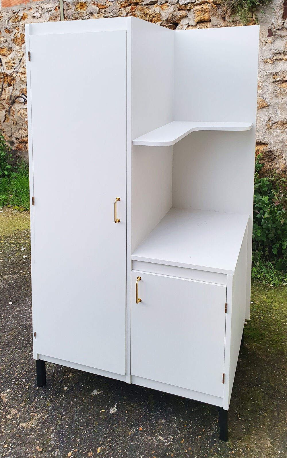 Boarding school or boarding school closet, wood, vintage, 50s