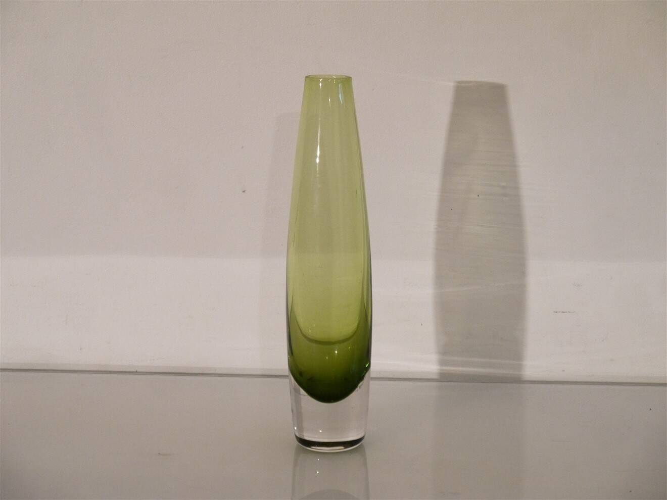 Scandinavian sommerso glass vase 1970