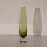 Scandinavian sommerso glass vase 1970
