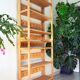 Double folding bookseller shelves from the 1960s.