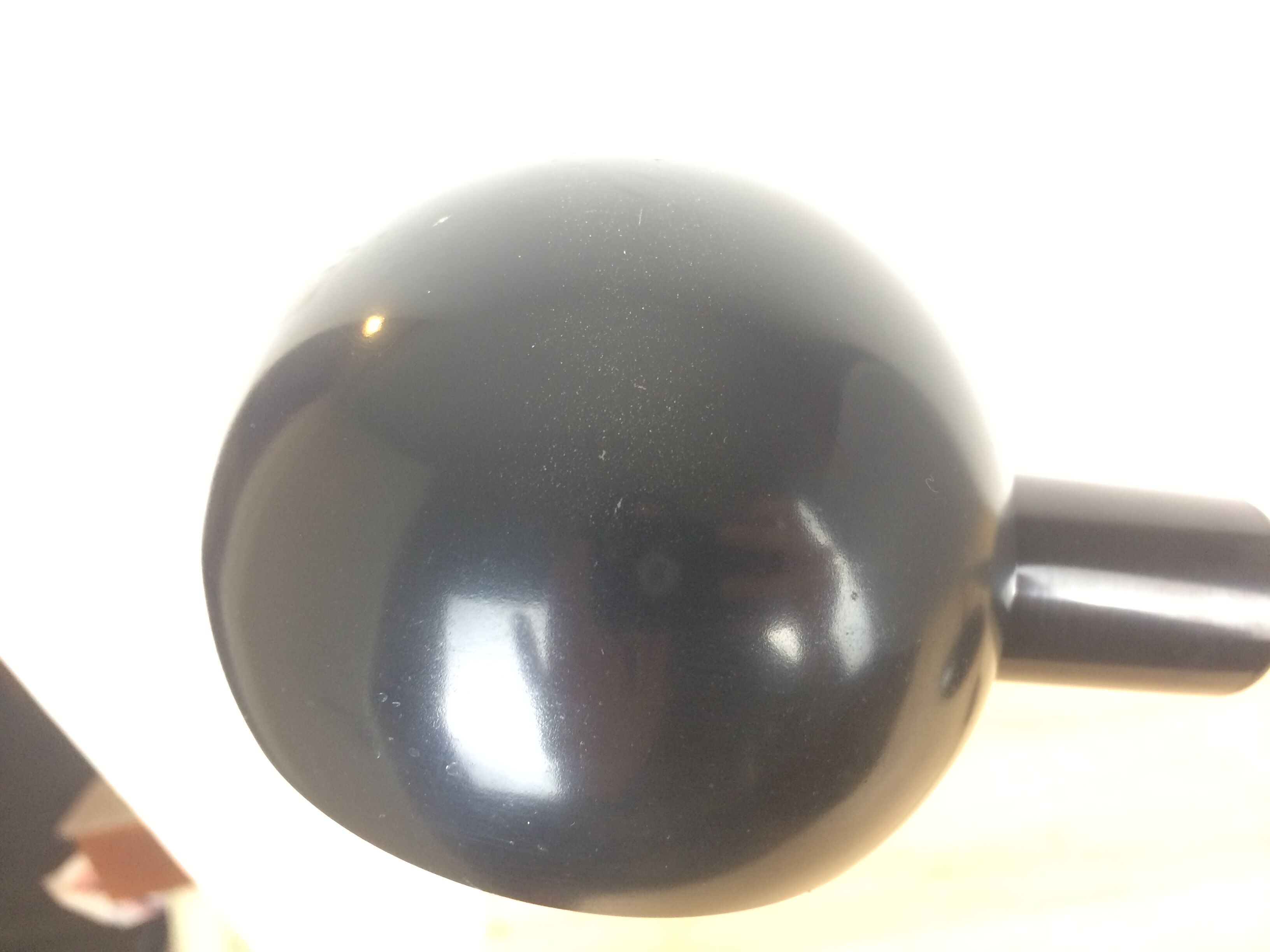 Black 70s/80s eyeball desk lamp
