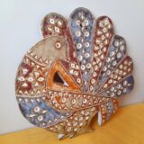 Ceramic peacock Dominique Pérot, 1960.