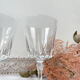 8 Crystal D'Arques red wine glasses model "VERSAILLES"