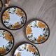 Set 6 assiettes dessert Boch Paradisio 1966