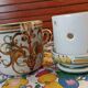 Keraluc butter dish with Renaissance decor - Quimper