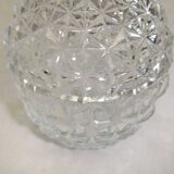 Bonbonnière en cristal ananas vintage sucrier pot couvert