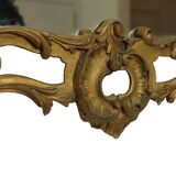 Italian Crested Mirror Rococo Style Gold-Colored Resin 84cm
