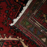 Tapis traditionnel vintage vintage persan coureur géométrique en laine tribale 60x210cm