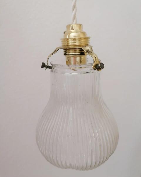 Duo of small glass pendants