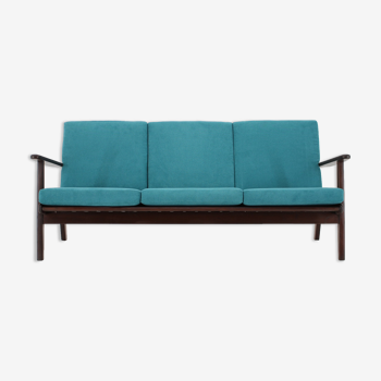 1960s danish teak 3-seater sofa