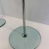 Italian Mid Century Chromed Metal And Glass Coffee Table, 1970s