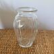 Small molded glass bulb vase