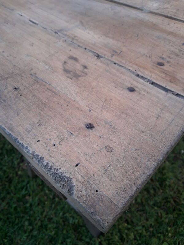 table tréteaux 2m atelier campagne ancienne
