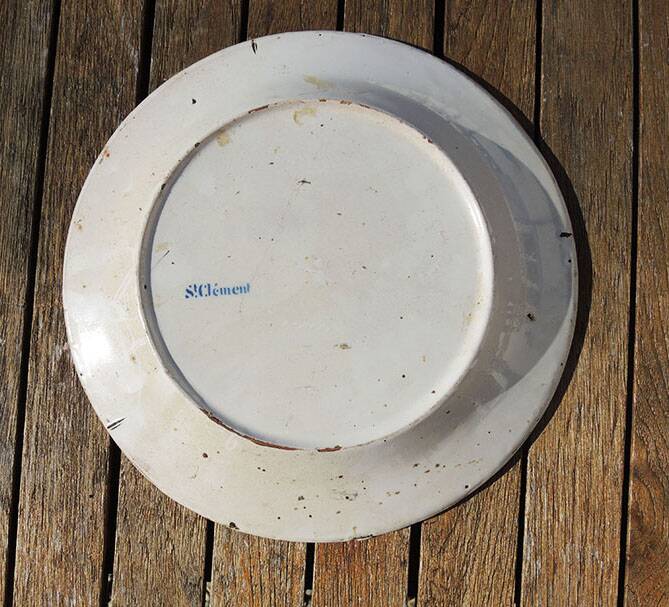 Old Saint Clement Plate: Basket of Flowers