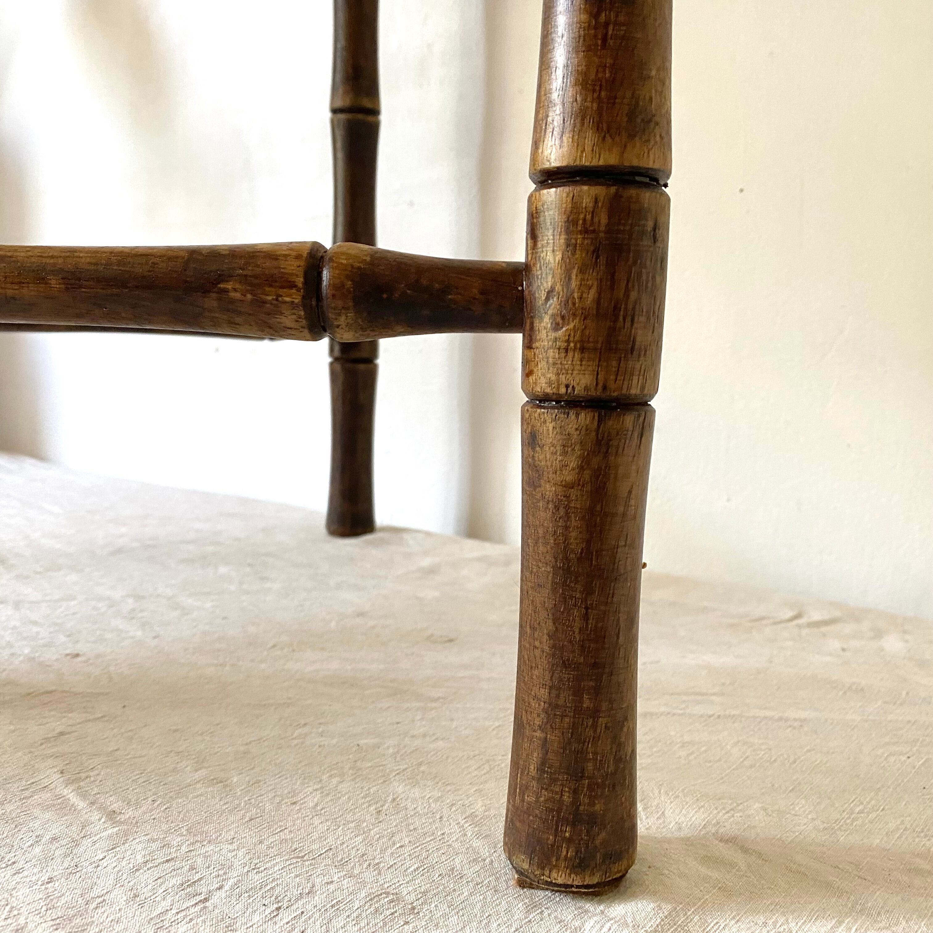 Antique wooden towel rack