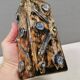 Beautiful square vase with incredible decorations, danish 1980s