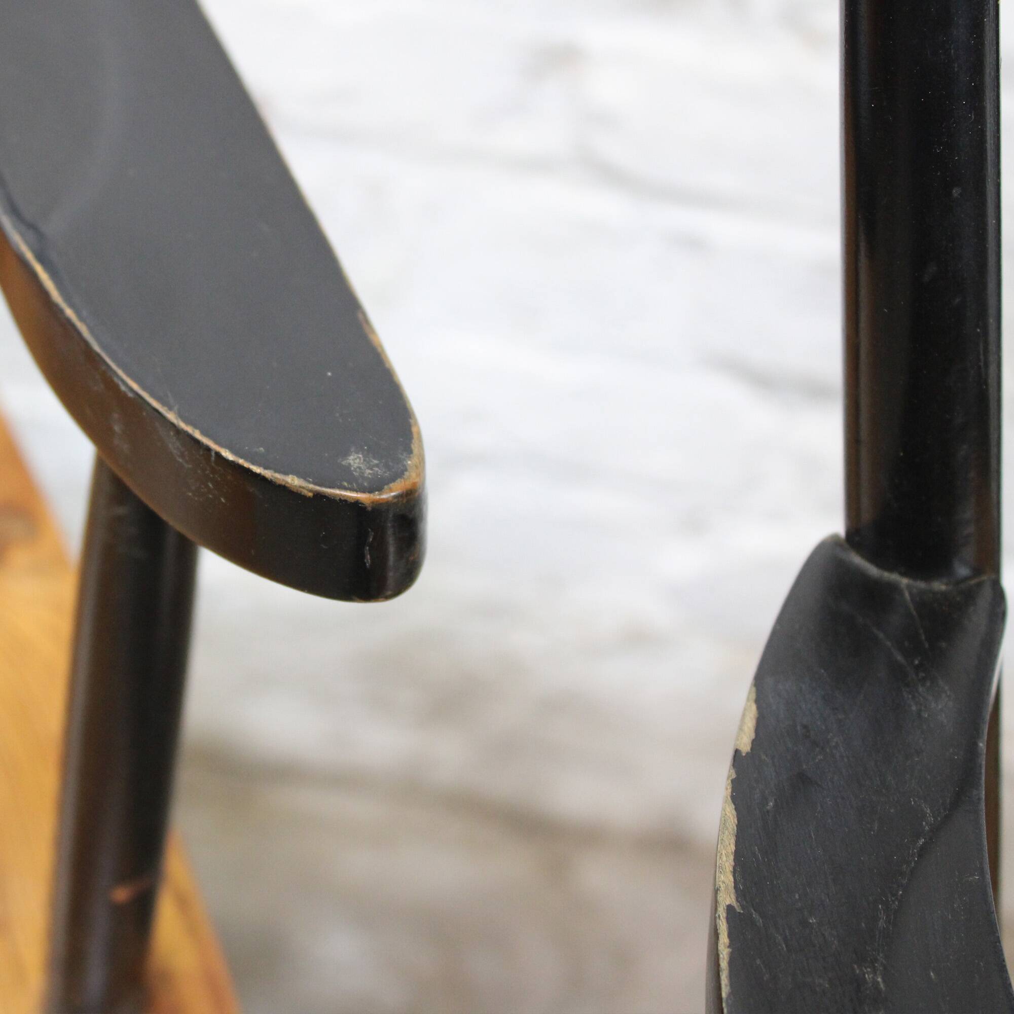 Pair of vintage Scandinavian-style bridge armchairs