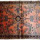 Handmade antique Persian Lilihan rug 3.5' x 5.4' (106cm x 164cm) 1920s - 1B676