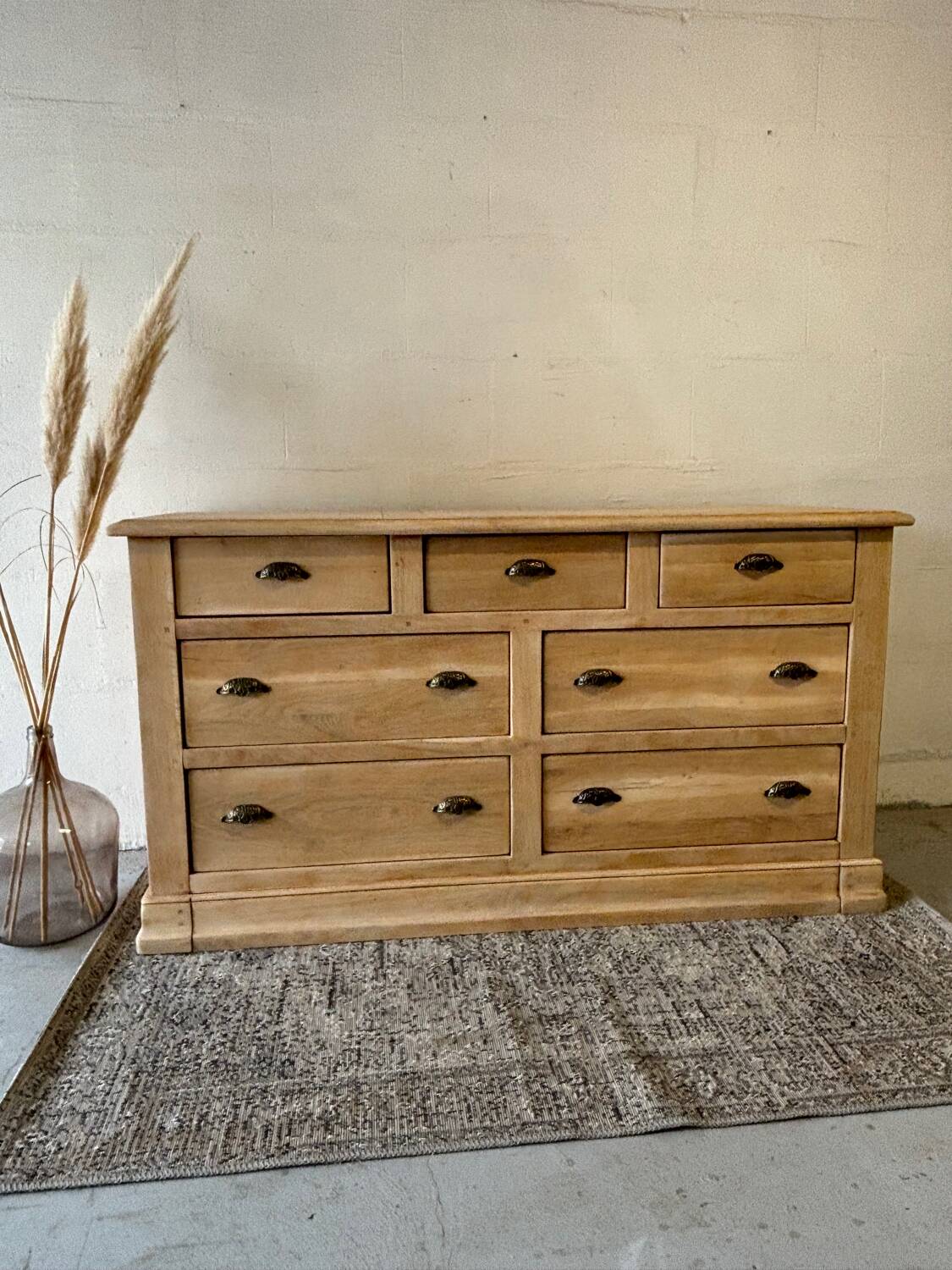 Haberdashery cabinet, solid oak storage cabinet