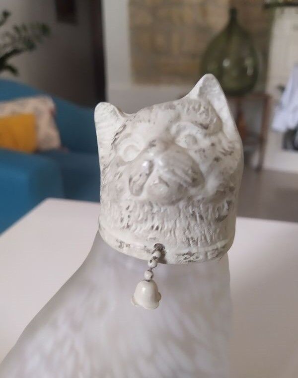 Lampe art déco chat