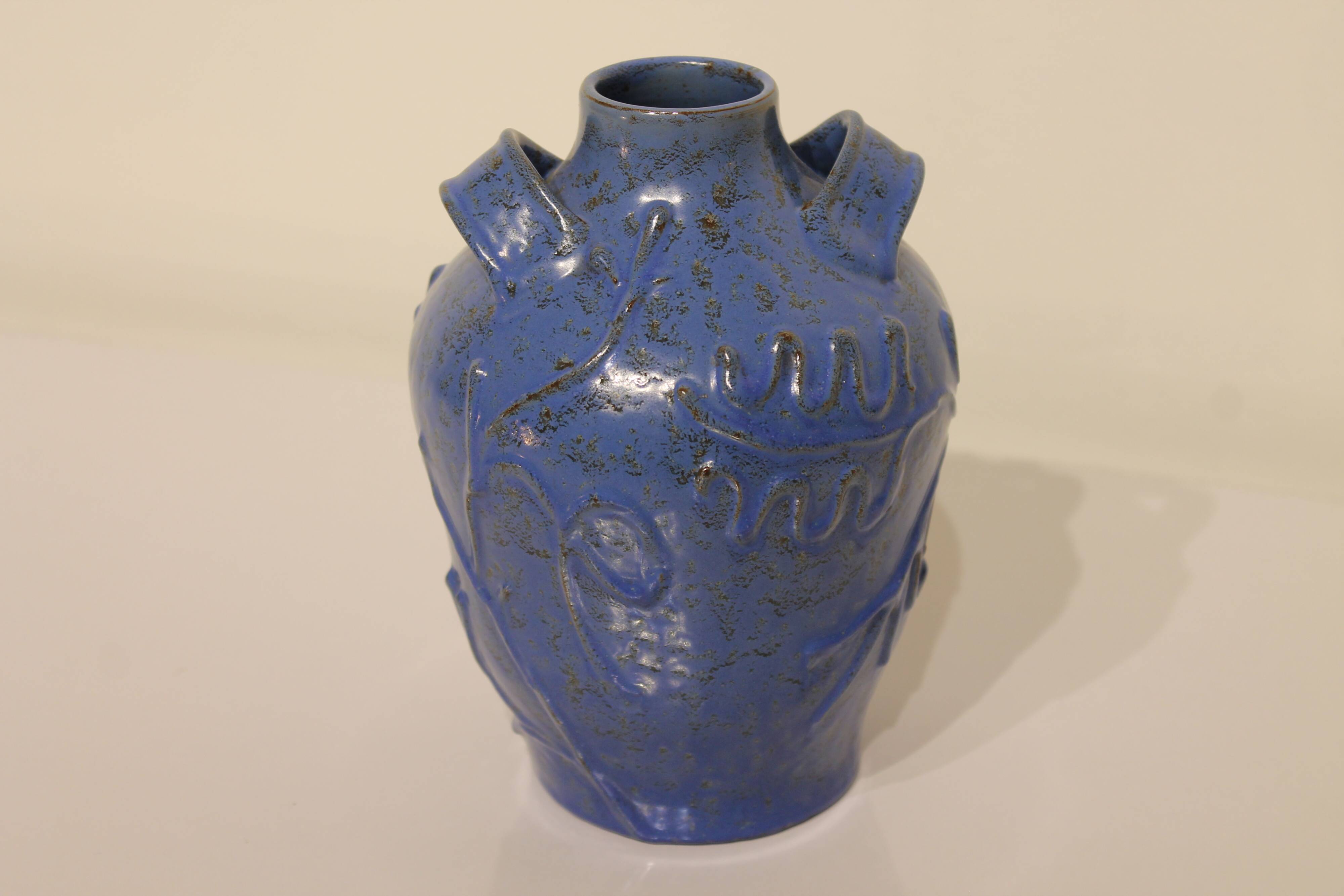 Vintage Scandinavian vase with handles