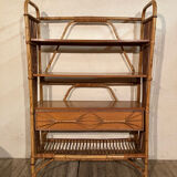 Rattan Bookshelf Drawer