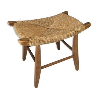 Stool straw Mid century Bull