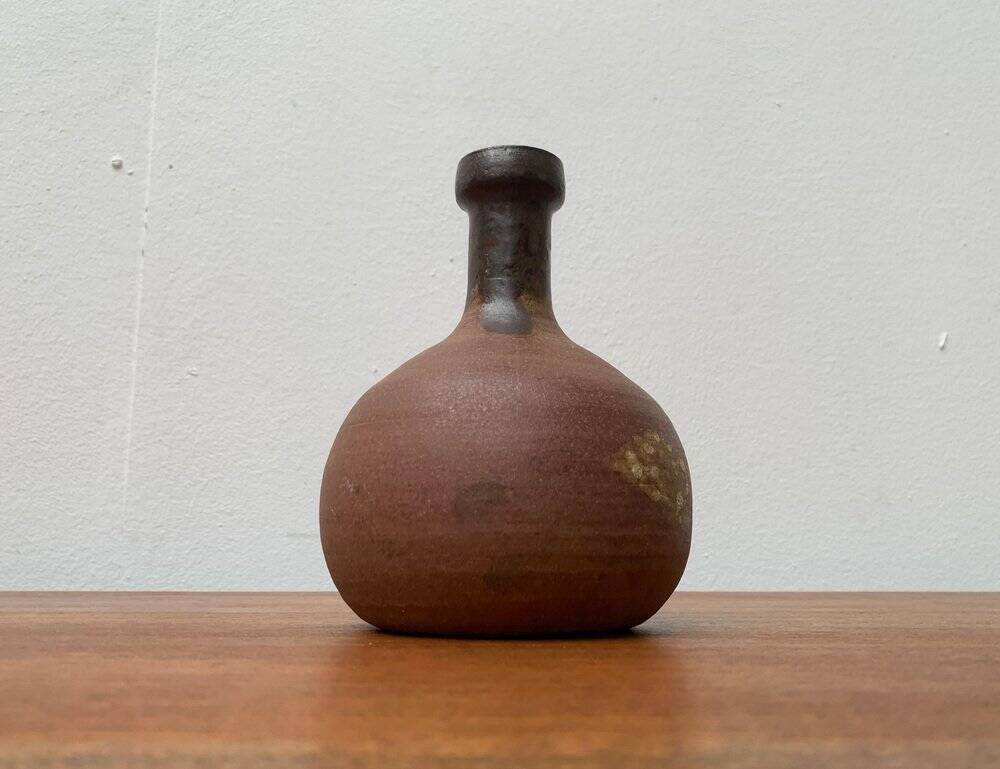 Mid-century German studio pottery vase by Melitta Teubner, 1960s.