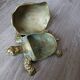 Solid brass tortoise, pocket tray