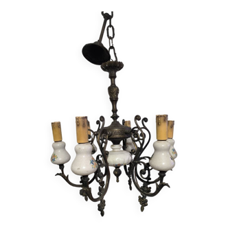 Antique porcelain chandelier