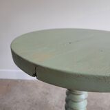 Patinated green gueridon