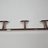 Vintage smoked plexiglass coat rack from the 70