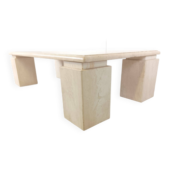 Travertine Coffee Table 1970s, Italy