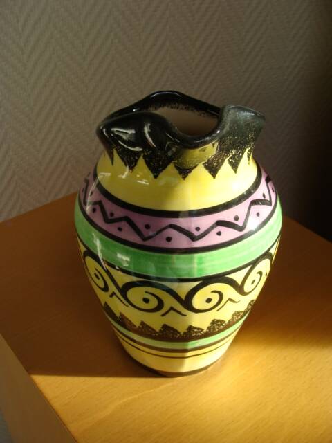 Vintage HB Quimper Breton pitcher